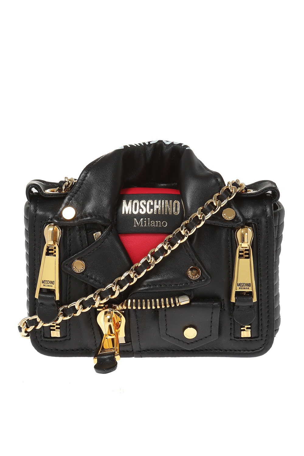 Moschino motorcycle jacket discount bag